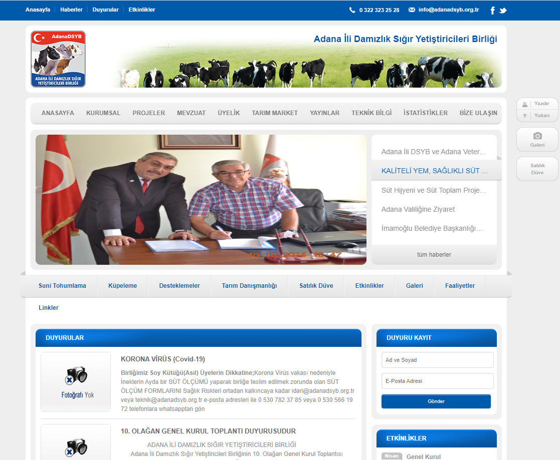 Adana DSYB web site tasarm